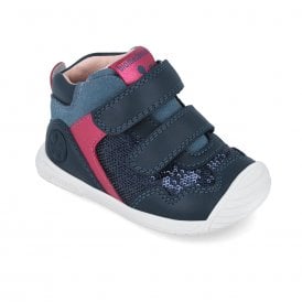 251108 Blue Glittery Short Boot