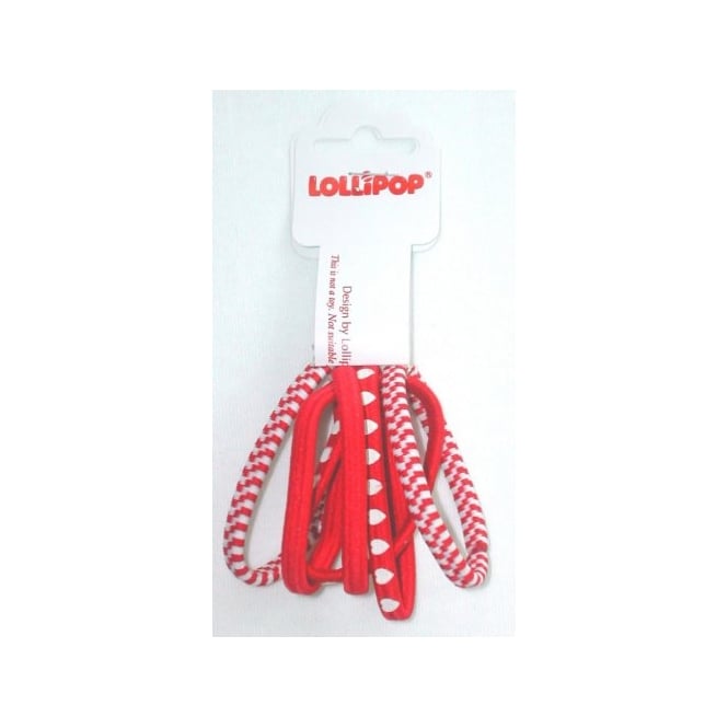 Lollipop Hair Bobbles Red Assorted