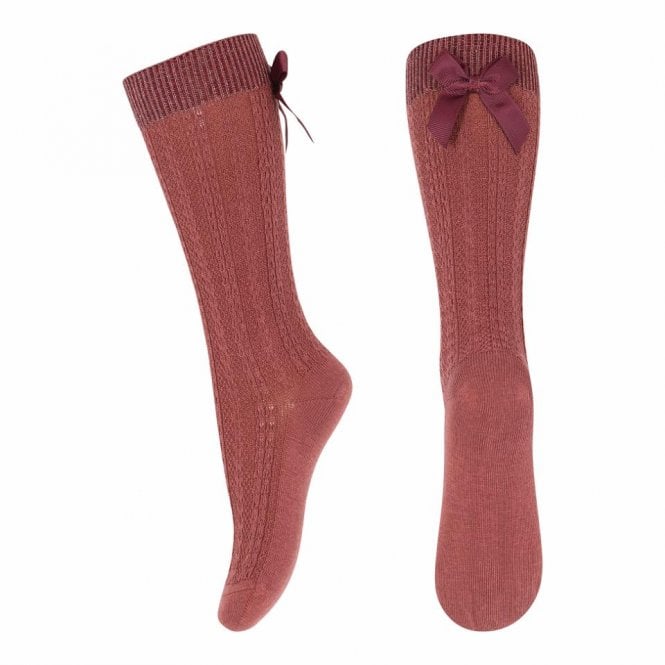 Mp Denmark Annie Knee Socks in Hot Chocolate
