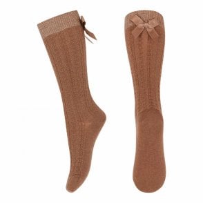 Annie Knee Socks in Pecan Pie