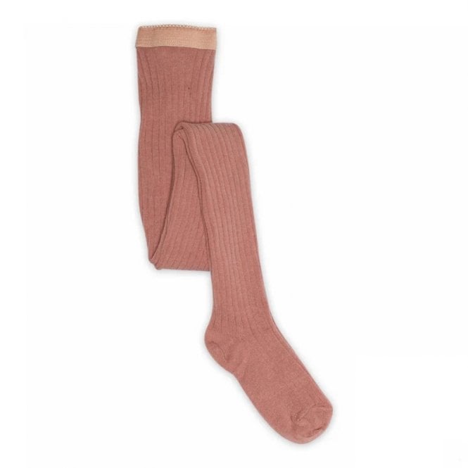 Mp Denmark Cotton Rib Tights in Ash Rose