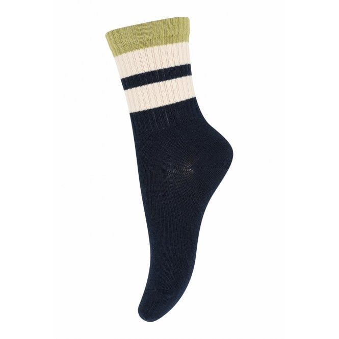 Mp Denmark Frej Socks in Navy Blue