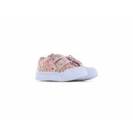 GB26S003 Peach Flowers Canvas Shoe 