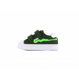 Leather Hook and Loop Trainer Style Shoe 